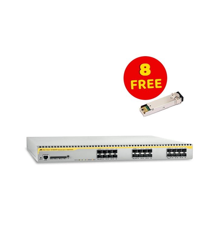 AT-9924SP-60 Allied Telesis AT-9924SP Multi-Layer Gigabit Ethernet Switch 24 x SFP +8Gpic 1G Free