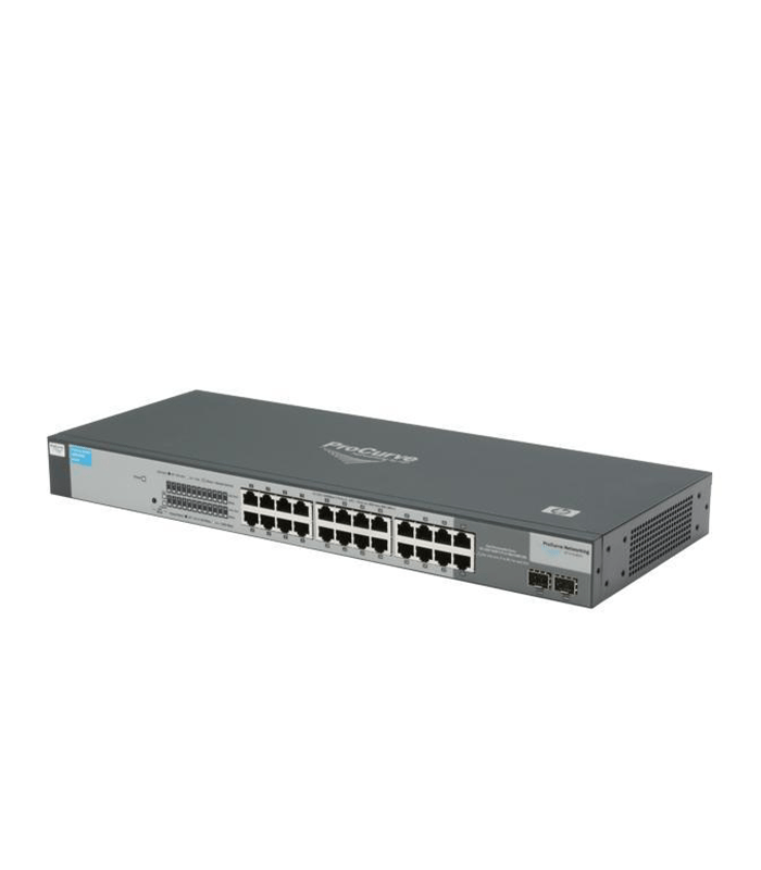 18001G Switch HP ProCurve 1800-24G 24-port 10/100/1000 - 2-Port SFP 1G Switch