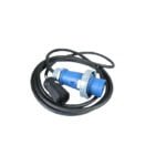 Feet Single Phase IEC Pin and Sleeve Power Inlet Cord Cable 6.4M 038-003-481