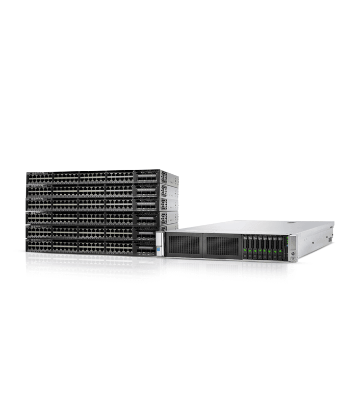 HPE Proliant DL 380 G9 V4 2U+ 6 Switches Cisco 3650 48P 1G PoE +