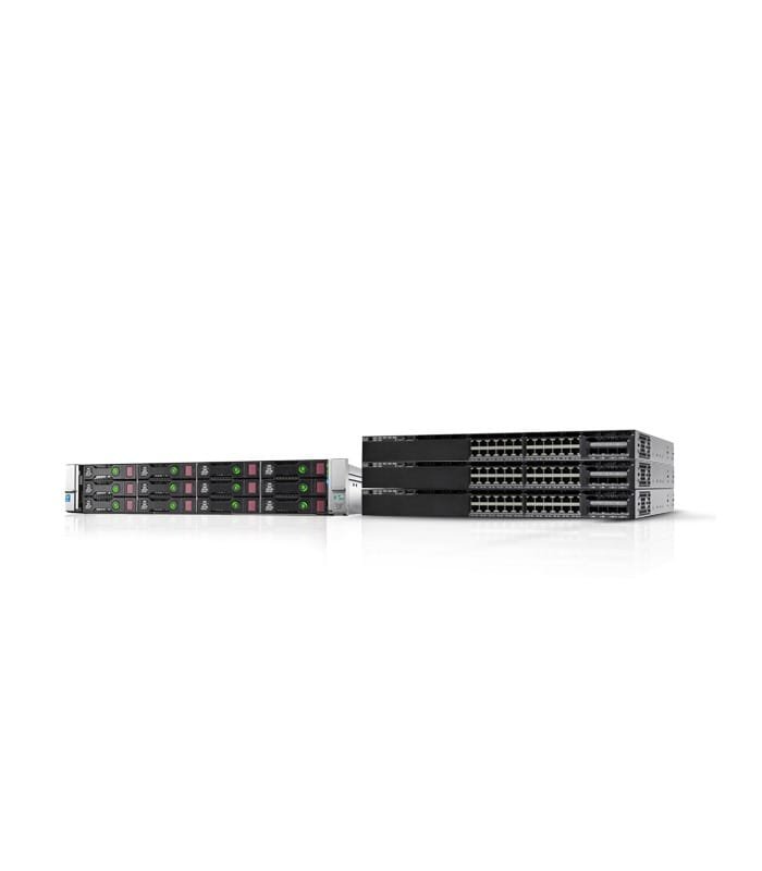 HPE Proliant DL 380 G9 V4 Rack Server + 3 Switch Cisco 3650 24P 1G PoE+