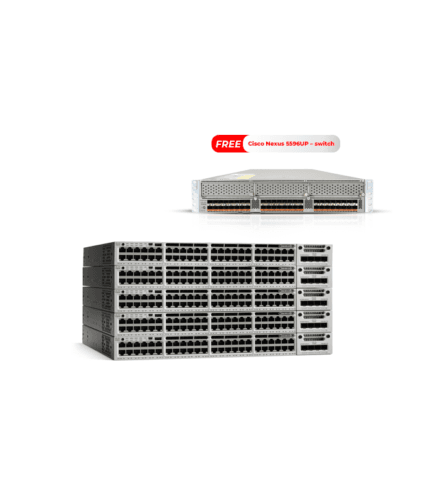 5 Switch Cisco Catalyst WS-C3850 48P POE+ Uplink 10G + Switch Cisco Nexus 5596UP FREE