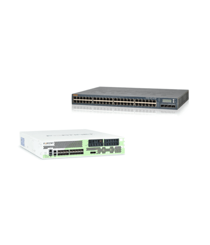 ARUBA S2500 48P 1G PoE Uplink 10G +Fortinet FortiGate 3140B