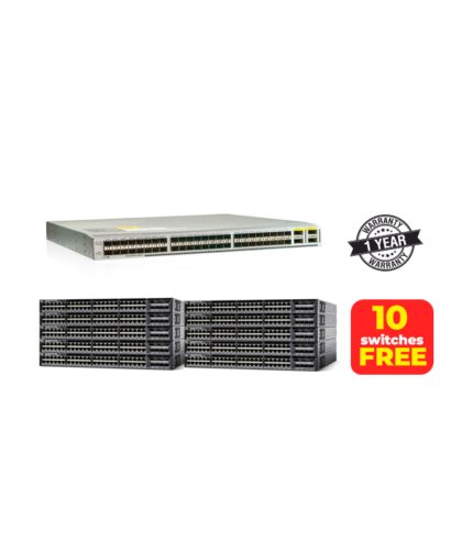 CISCO NEXUS 3064X 48Port SFP+ and 4Port QSFP+ & 10SWITCHES Cisco Catalyst 3650 48P PoE+ Uplink 1G FREE