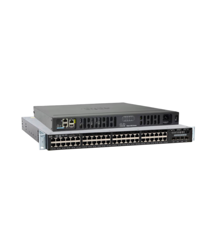 جهاز توجيه CISCO Catalyst 3650 48P 1G PoE+ Uplink 10G وجهاز توجيه Cisco 4331 مع ترخيص8