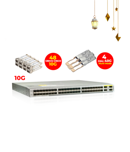 CISCO NEXUS 3064X 48Port SFP+ and 4Port QSFP+ With 52 Gbic ( 48*10G &4*40G )