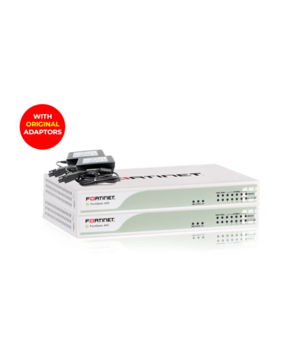 2 FORTINET FORTIGATE 40C WITH ORIGINAL ADAPTORS
