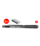 Cisco WS-C4500X-16SFP+ Layer3 Switch With 16Gbic 10G Single mode (LR) & 2Switches Cisco 3650 48p 1G PoE+ Uplink 1G