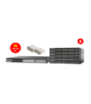 Cisco WS-C4500X-16SFP+ Layer3 Switch With 16Gbic 10G & 5Switches Cisco 3650 48p 1G PoE+ Uplink 1G