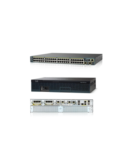 Cisco Catalyst 2960S 48Port 1G POE+ 2 port SFP+ 10G & Cisco Router 2951