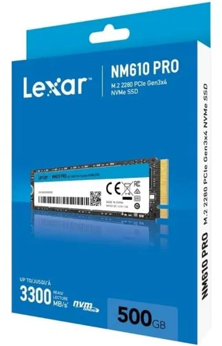 Ssd M.2 500gb Lexar Nm610 3300mb/s