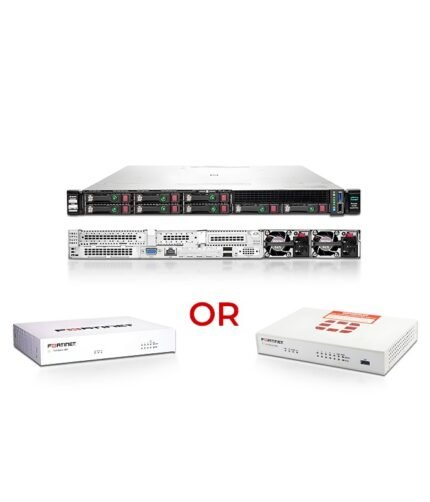 HPE Proliant 360 G10  8 BAY SFF & ( FortiGate 40F OR FortiGate 50E )