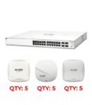 ARUBA 1930 24P 1G BASE-T/4PORT SFP+ JL-684-60001 & 15 Access Point
