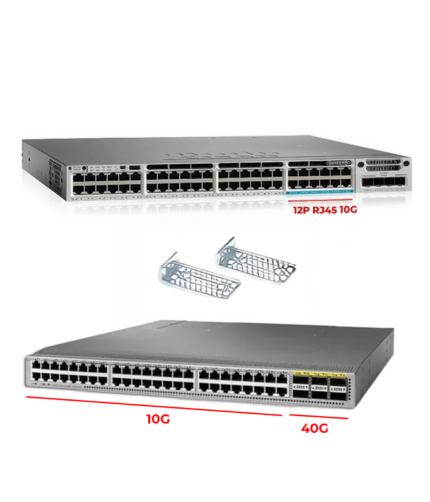 📌Cisco 3850 48 Port RJ45 ( 12Port RJ45 10G ) UPOE  +  📌 Cisco Nexus N9K-C9372TX
