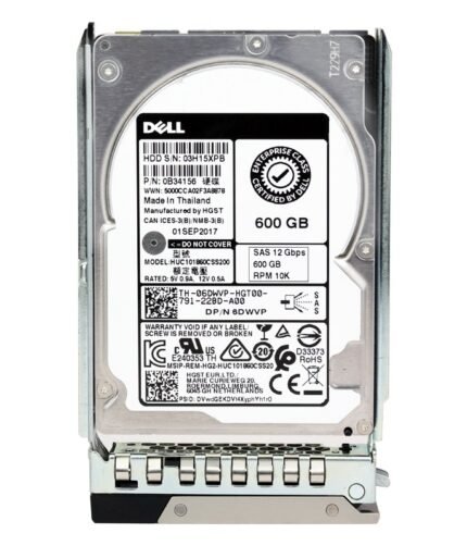 DELL 600GB 10K SAS 12Gbps